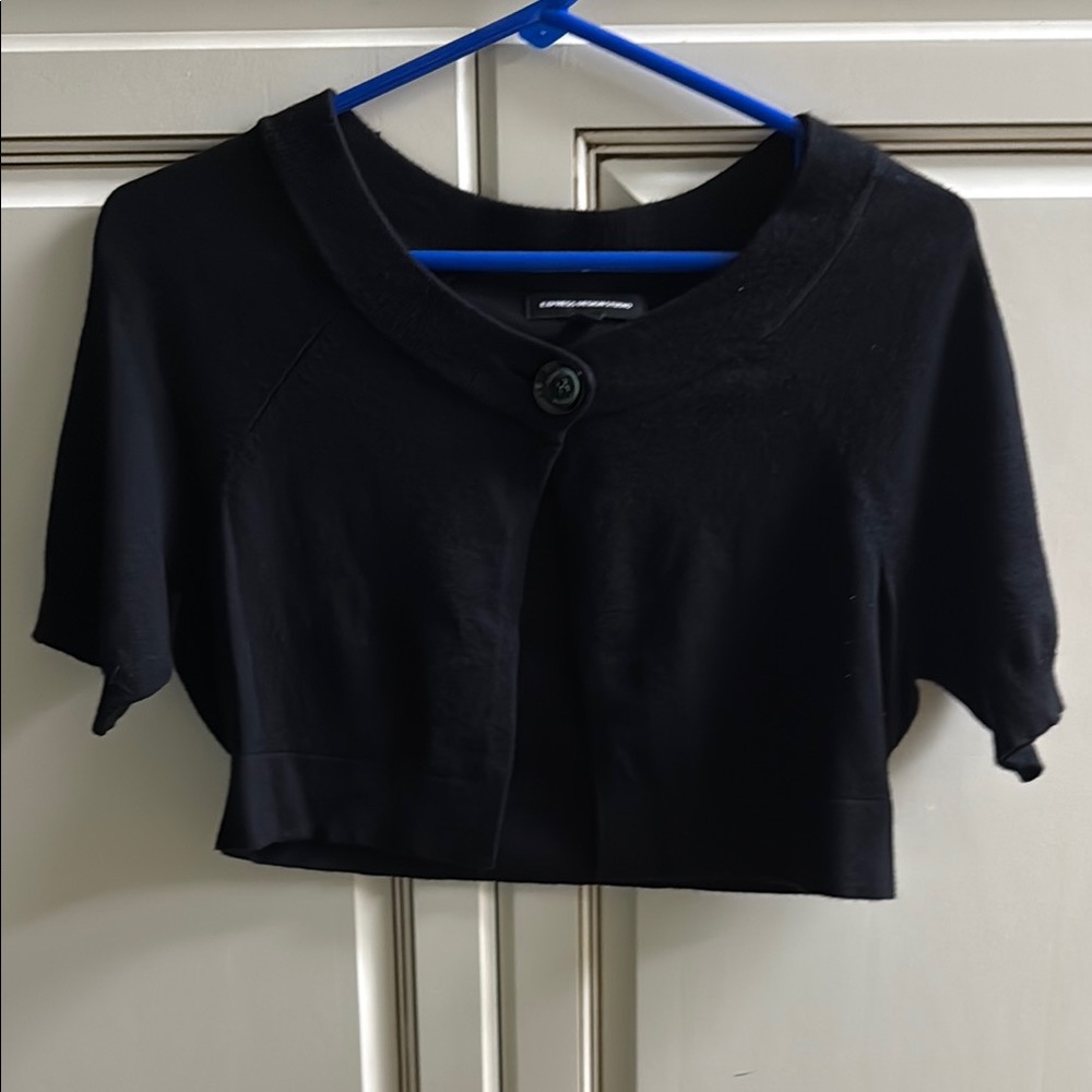 Express Black Crop Cardigan